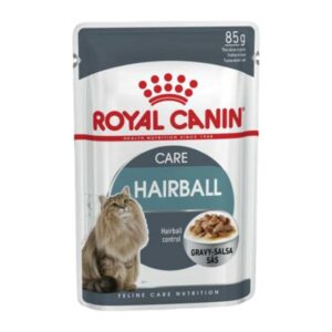 پوچ گربه رویال کنین مدل Hairball Care وزن 85 گرم